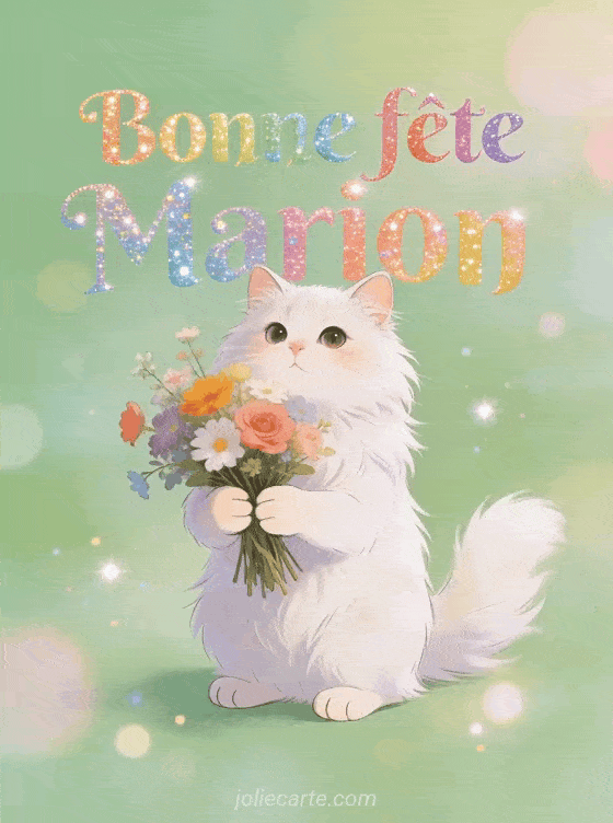 Bonne fête Marion - Marion gif bonne fete