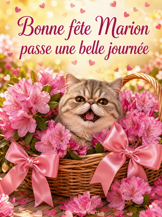 Carte bonne fête Marion
