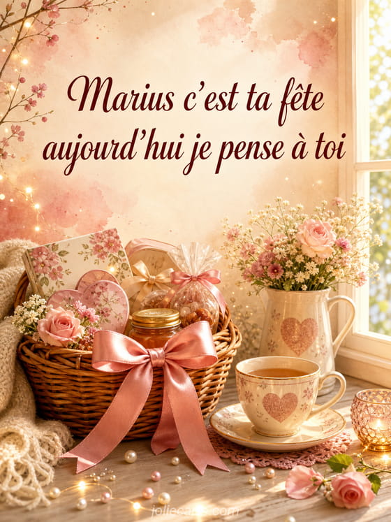 Carte bonne fête Marius