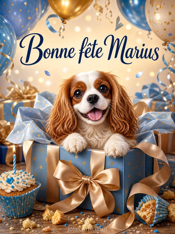 Carte bonne fête Marius