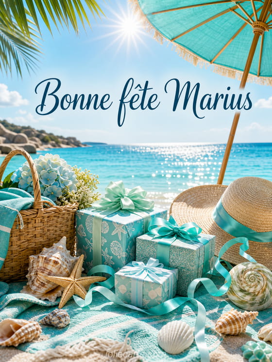Carte bonne fête Marius
