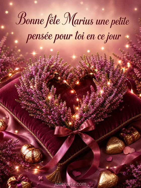 Carte bonne fête Marius