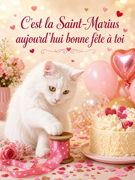 Carte bonne fête Marius