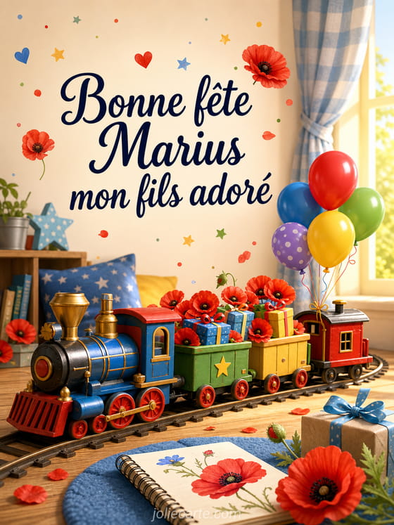 Carte bonne fête Marius