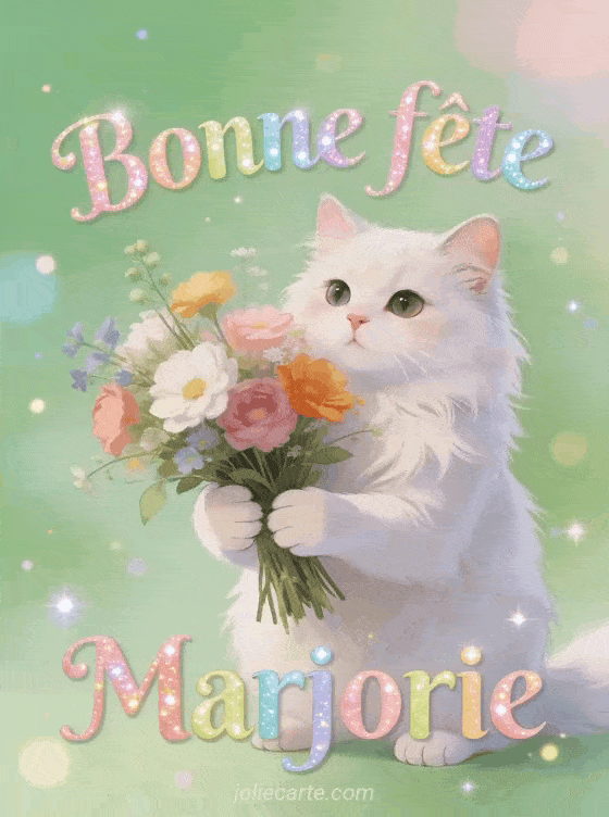 Bonne fête Marjorie - Marjorie gif bonne fete
