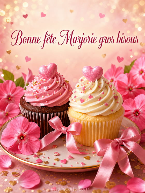 Carte bonne fête Marjorie