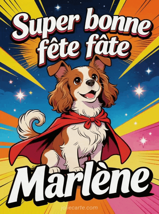 Bonne fête Marlène - Marlene gif bonne fete gratuit