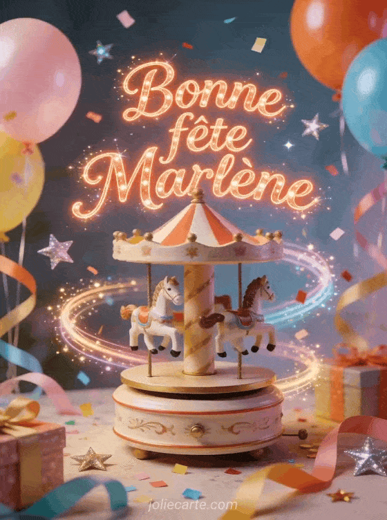 Bonne fête Marlène - Bonne fete marlene gif anime