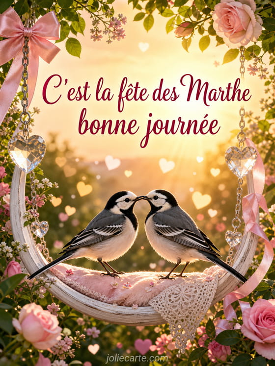 Carte bonne fête Marthe
