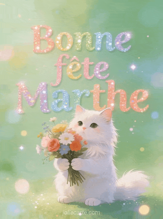 Bonne fête Marthe - Marthe gif bonne fete