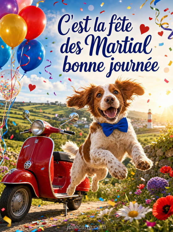 Carte bonne fĂȘte Martial