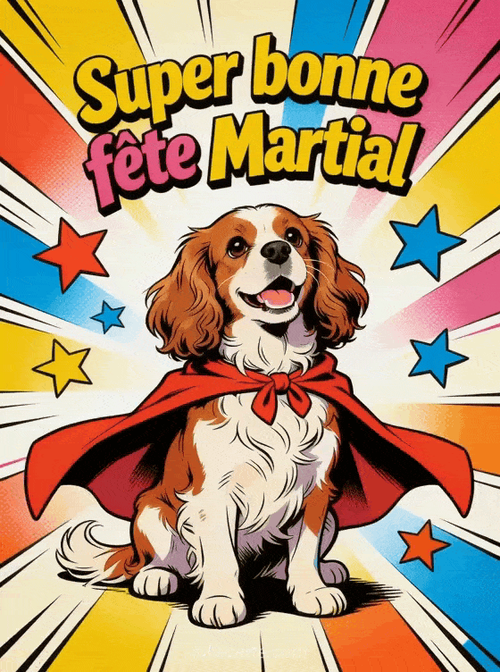 Bonne fête Martial - Martial gif bonne fete gratuit