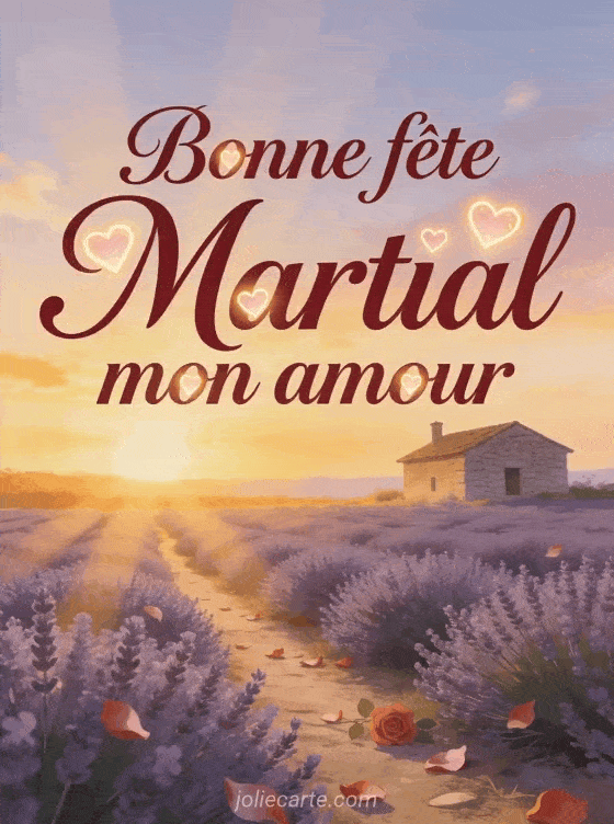 Bonne fête Martial - Bonne fete martial mon amour