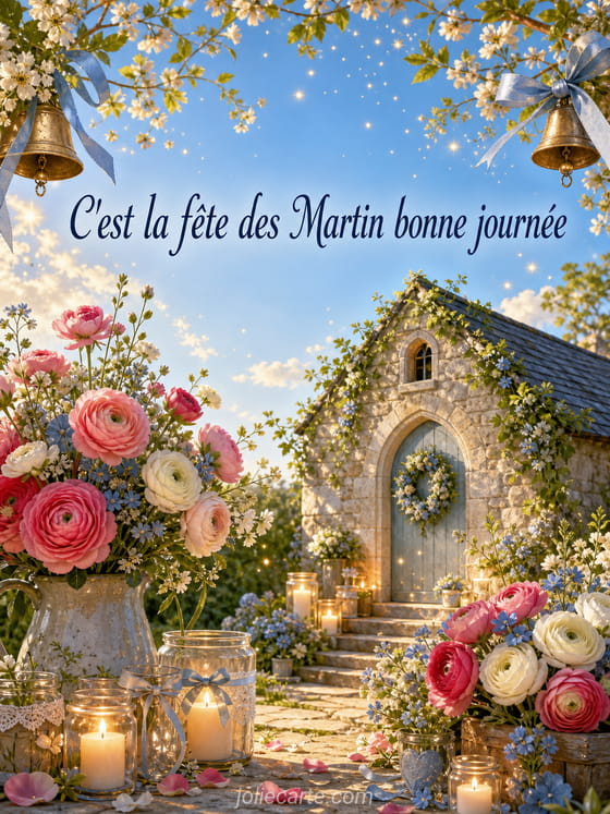 Carte bonne fête Martin