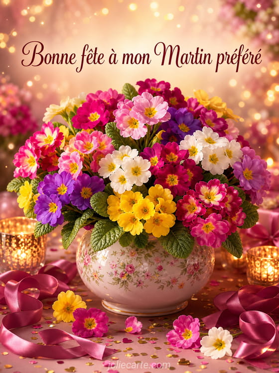 Carte bonne fête Martin