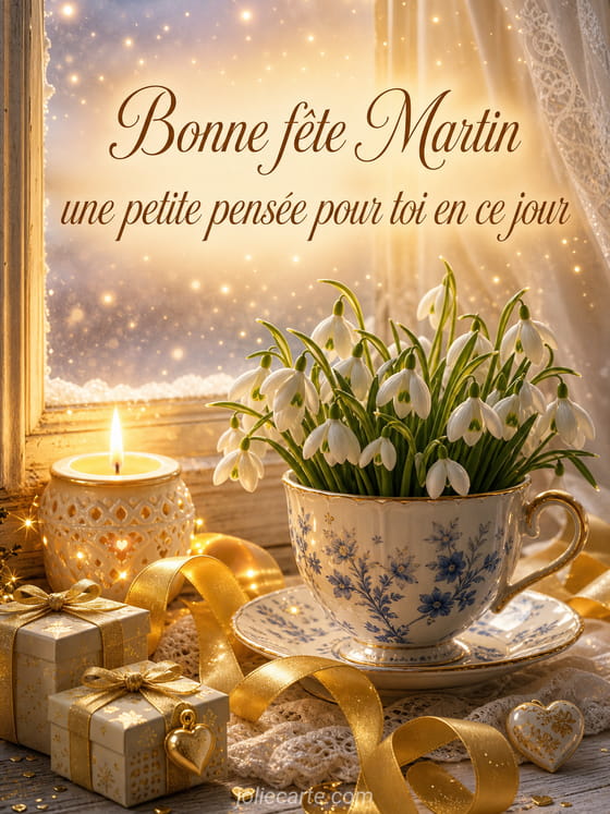 Carte bonne fête Martin