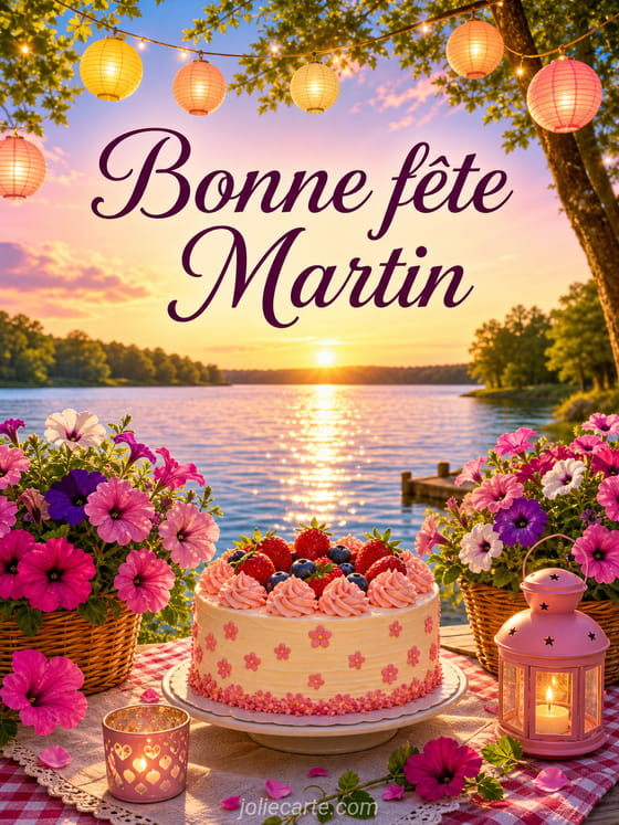 Carte bonne fête Martin