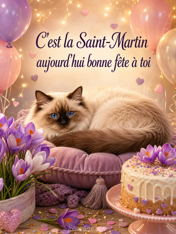 Carte bonne fête Martin