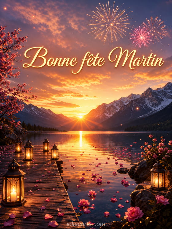 Carte bonne fête Martin