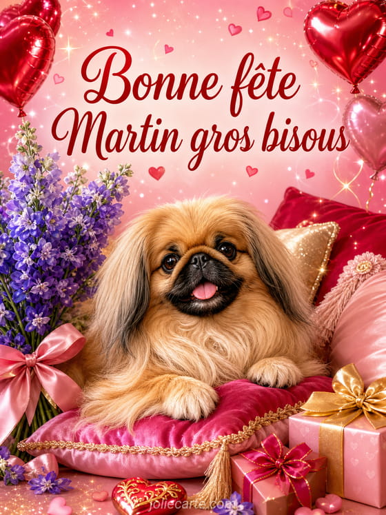 Carte bonne fête Martin