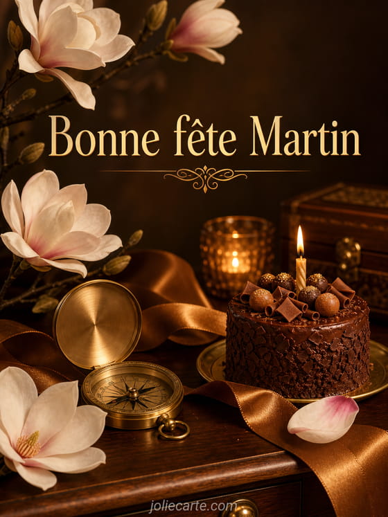 Carte bonne fête Martin