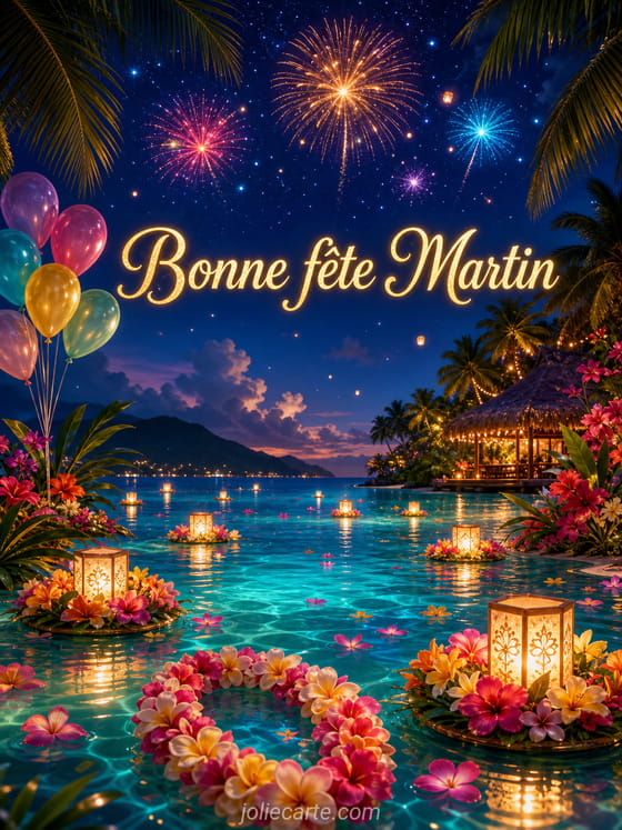 Carte bonne fête Martin