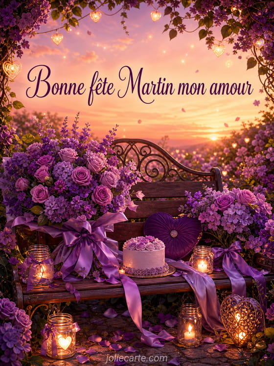Carte bonne fête Martin