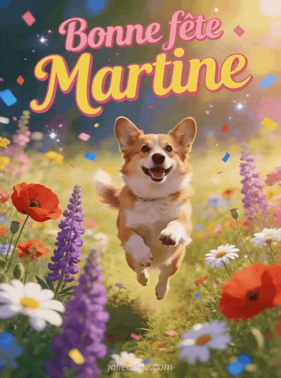 Bonne fête Martine - Martine gif bonne fete gratuit