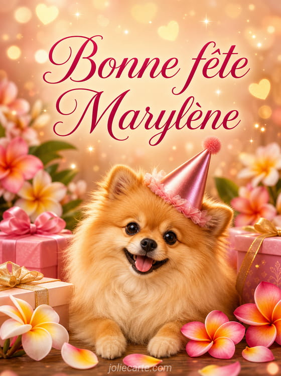 Carte bonne fĂȘte MarylĂšne