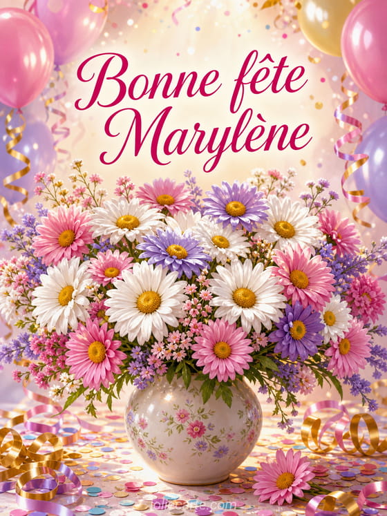 Carte bonne fĂȘte MarylĂšne