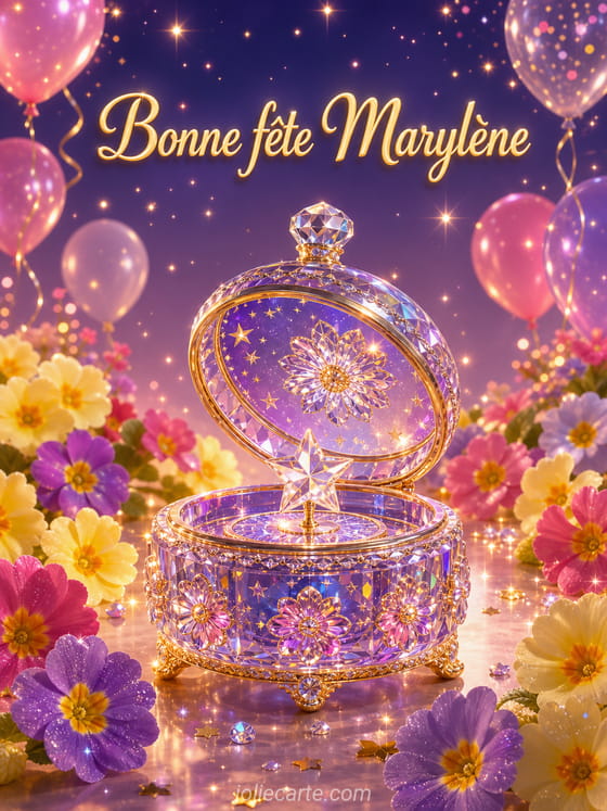 Carte bonne fĂȘte MarylĂšne