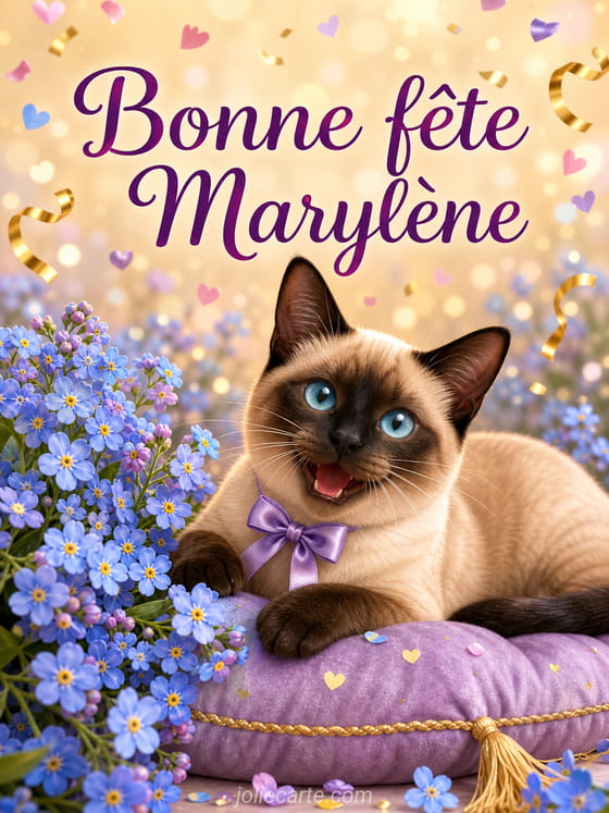 Carte bonne fĂȘte MarylĂšne