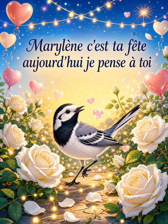 Carte bonne fĂȘte MarylĂšne