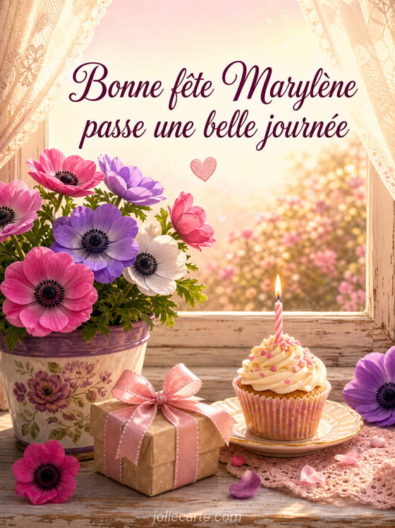 Carte bonne fĂȘte MarylĂšne
