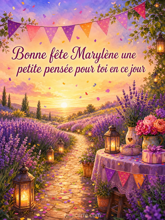 Carte bonne fĂȘte MarylĂšne