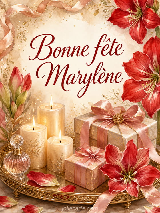 Carte bonne fĂȘte MarylĂšne