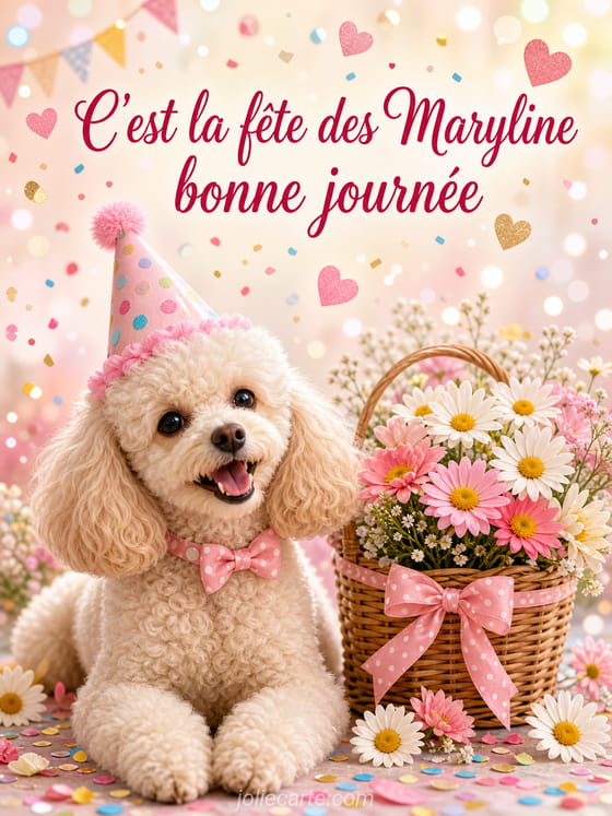 Carte bonne fête Maryline