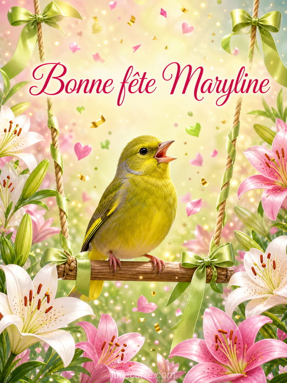 Carte bonne fête Maryline