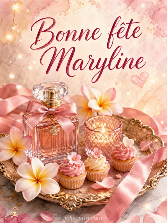 Carte bonne fête Maryline