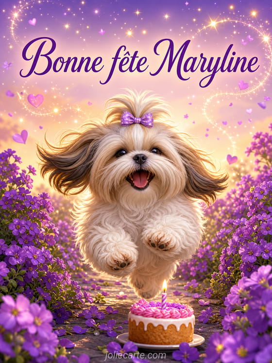 Carte bonne fête Maryline