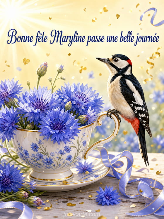 Carte bonne fête Maryline