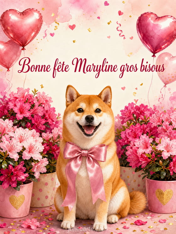 Carte bonne fête Maryline