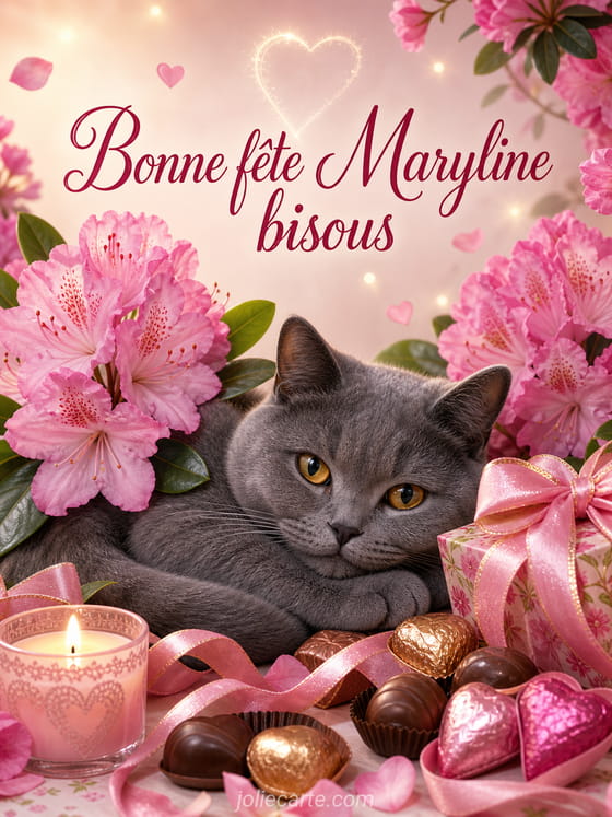 Carte bonne fête Maryline