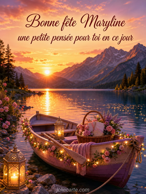Carte bonne fête Maryline