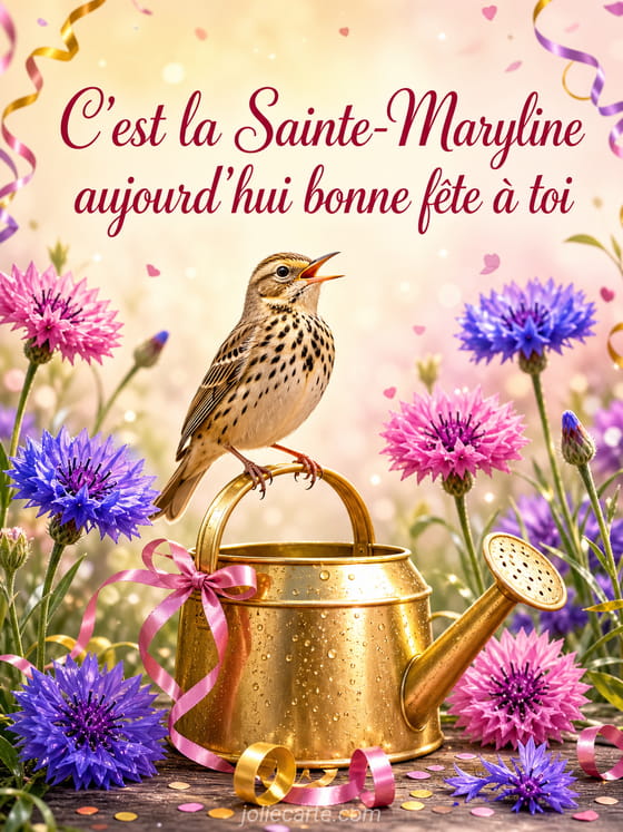 Carte bonne fête Maryline