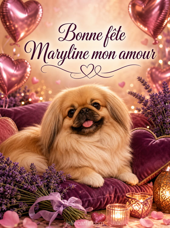 Carte bonne fête Maryline