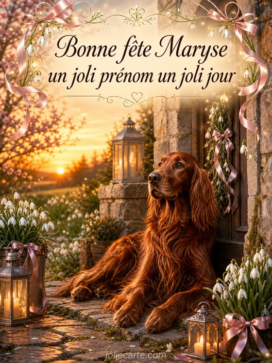Carte bonne fête Maryse