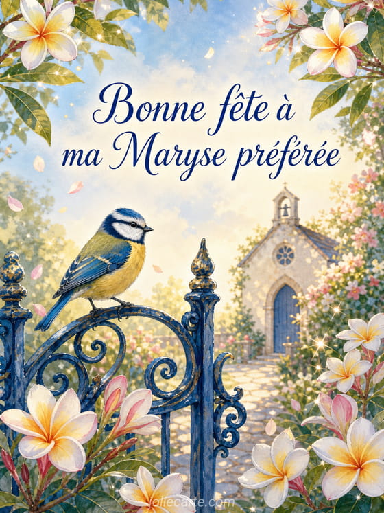 Carte bonne fête Maryse