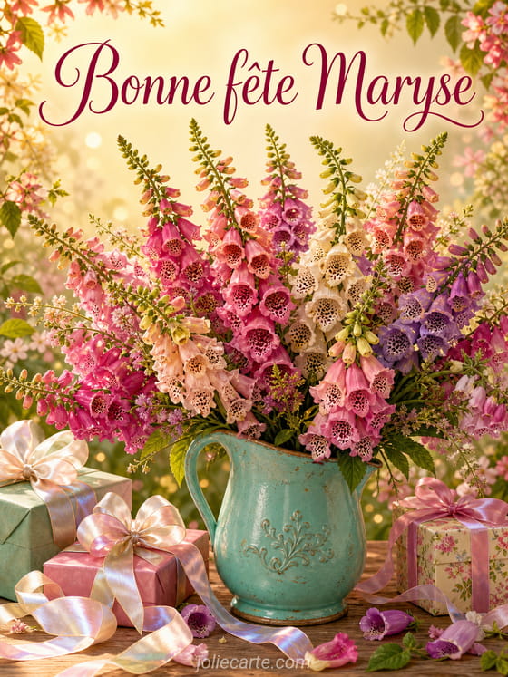 Carte bonne fête Maryse