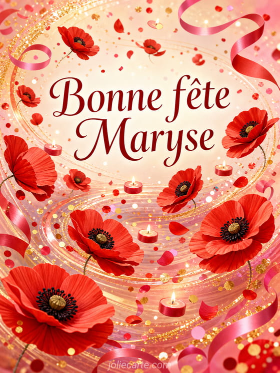 Carte bonne fête Maryse